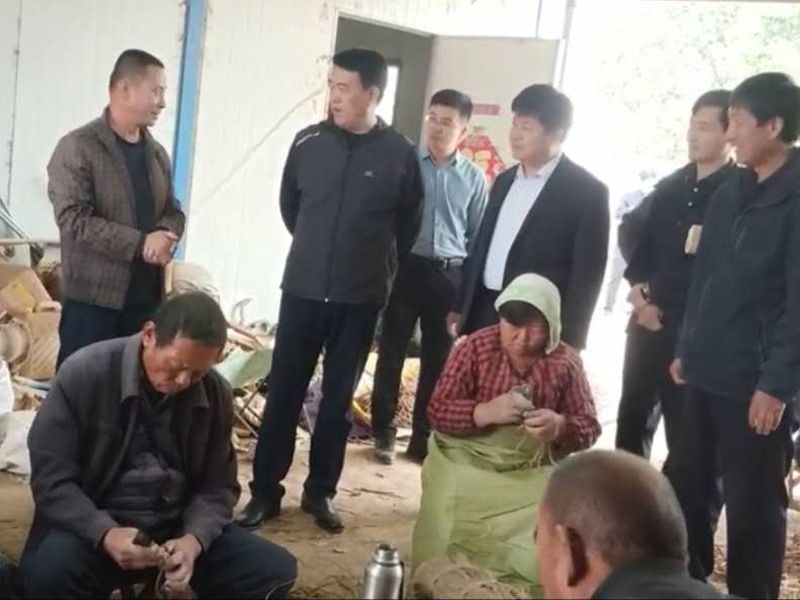 2020年10月5日牡丹區張區長來基地調研